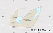 Shaded Relief Map of Yuanjiang, cropped outside