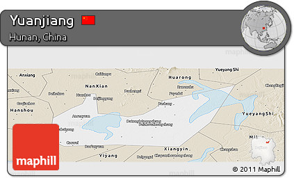 Classic Style Panoramic Map of Yuanjiang