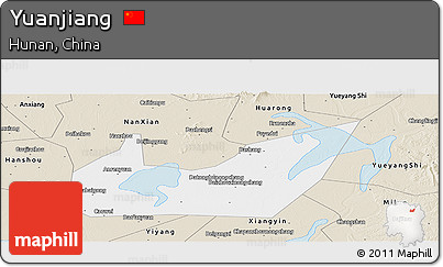 Classic Style Panoramic Map of Yuanjiang