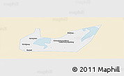 Classic Style Panoramic Map of Yuanjiang, single color outside