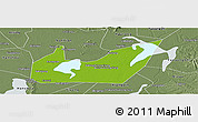 Physical Panoramic Map of Yuanjiang, semi-desaturated