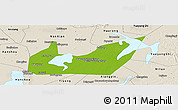 Physical Panoramic Map of Yuanjiang, shaded relief outside