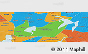 Political Panoramic Map of Yuanjiang