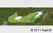 Satellite Panoramic Map of Yuanjiang, darken