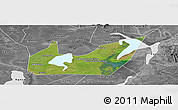 Satellite Panoramic Map of Yuanjiang, desaturated