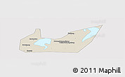 Shaded Relief Panoramic Map of Yuanjiang, cropped outside