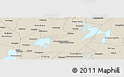 Shaded Relief Panoramic Map of Yuanjiang