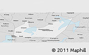 Silver Style Panoramic Map of Yuanjiang