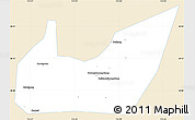 Classic Style Simple Map of Yuanjiang, single color outside
