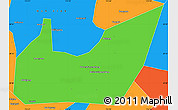 Political Simple Map of Yuanjiang