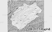 Gray 3D Map of Yuanling