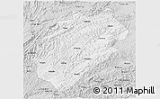 Silver Style 3D Map of Yuanling