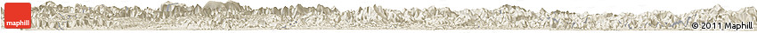 Shaded Relief Horizon Map of Yuanling Shaded Relief Horizon Map of Yuanling