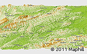 Physical Panoramic Map of Yuanling