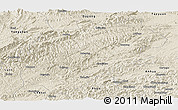 Shaded Relief Panoramic Map of Yuanling