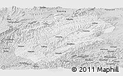 Silver Style Panoramic Map of Yuanling