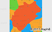 Political Simple Map of Yuanling
