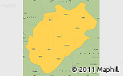 Savanna Style Simple Map of Yuanling