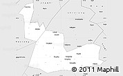 Silver Style Simple Map of Yueyang Shi