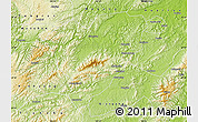 Physical Map of Zhijiang