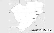 Silver Style Simple Map of Zhijiang
