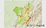 Physical 3D Map of Zixing, lighten
