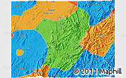 Political 3D Map of Zixing
