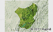Satellite 3D Map of Zixing, lighten