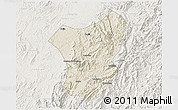 Shaded Relief 3D Map of Zixing, lighten