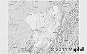 Silver Style 3D Map of Zixing