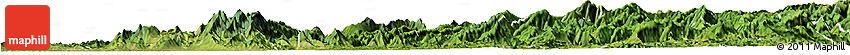Satellite Horizon Map of Zixing