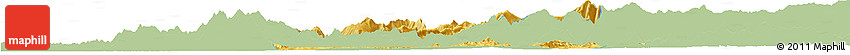 Savanna Style Horizon Map of Zixing, single color outside