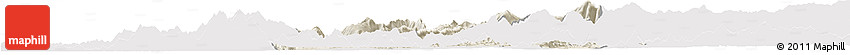 Shaded Relief Horizon Map of Zixing, cropped outside