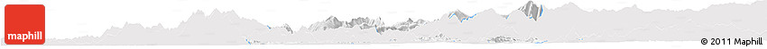 Silver Style Horizon Map of Zixing, single color outside