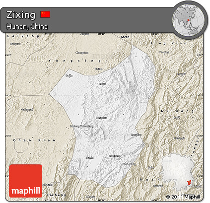 Classic Style Map of Zixing