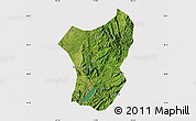 Satellite Map of Zixing, cropped outside