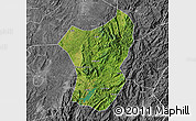 Satellite Map of Zixing, desaturated