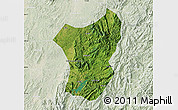 Satellite Map of Zixing, lighten