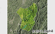 Satellite Map of Zixing, semi-desaturated