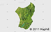 Satellite Map of Zixing, single color outside