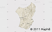 Shaded Relief Map of Zixing, cropped outside