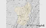 Shaded Relief Map of Zixing, desaturated
