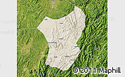 Shaded Relief Map of Zixing, satellite outside