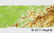 Physical Panoramic Map of Zixing