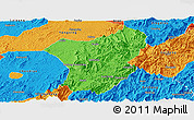 Political Panoramic Map of Zixing