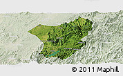 Satellite Panoramic Map of Zixing, lighten