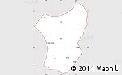 Classic Style Simple Map of Zixing, cropped outside