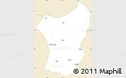 Classic Style Simple Map of Zixing, single color outside