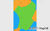 Political Simple Map of Zixing