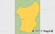 Savanna Style Simple Map of Zixing, cropped outside